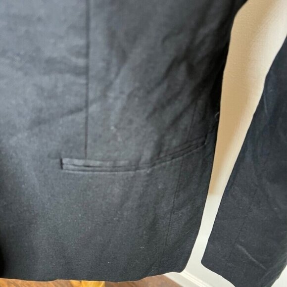 J.Crew Womens $178 Linen Holland Blazer Black Size 2 Al222 - Picture 3 of 7